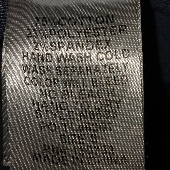 WOMENS UMGEE DENIM SKIRT, ZIP FRONT DETAIL, FRONT POCKETS, SIZE SMALL - Picture 6 of 7